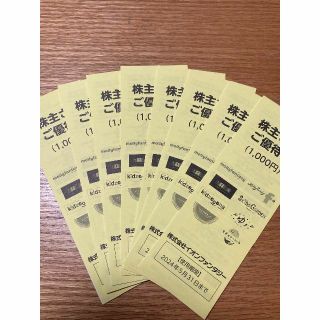 イオンファンタジー　株主優待券8000円分(ショッピング)
