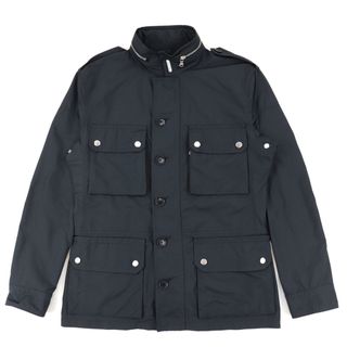 モンクレール(MONCLER)の【クリアランスSALE】モンクレール ERMITE ミリタリージャケット メンズ 黒 2 エルミット フード収納 MONCLER(ミリタリージャケット)