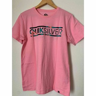 クイックシルバー(QUIKSILVER)のQuiksilver クイックシルバー　ピンクTシャツ   L(Tシャツ/カットソー(半袖/袖なし))