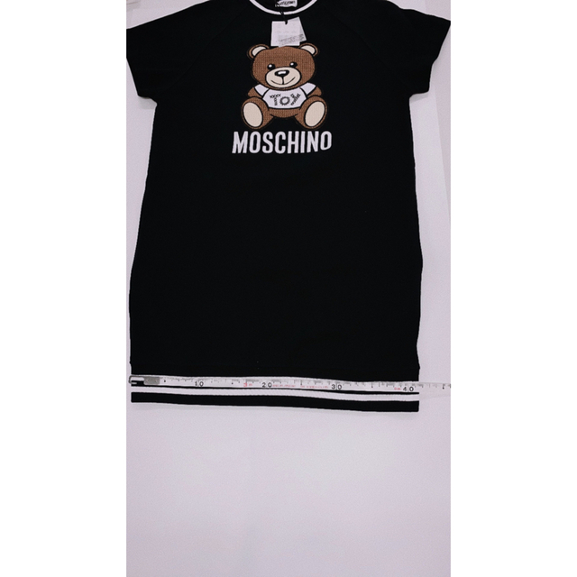 MOSCHINO - 値下げ 新品！モスキーノ ワンピース キッズ 12A 黒 半袖