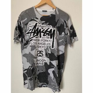 ステューシー(STUSSY)のstussy ワールドツアーTシャツ ドット柄　M(Tシャツ/カットソー(半袖/袖なし))