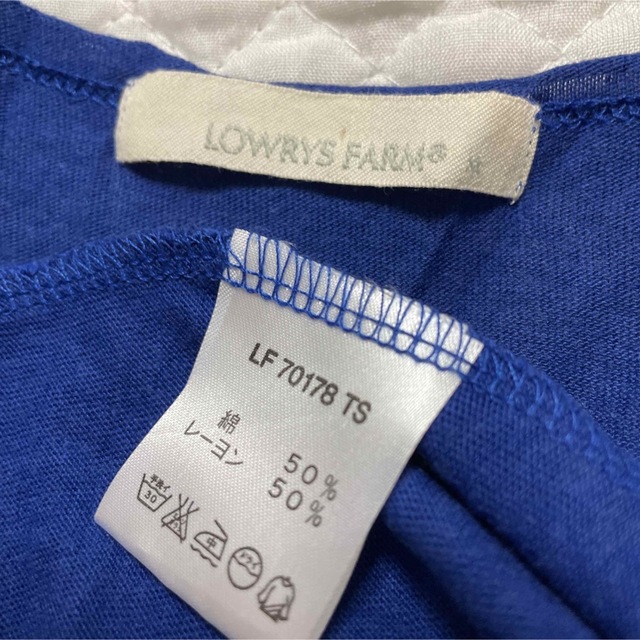 LOWRYS FARM(ローリーズファーム)のLOWRYS FARM ワンピース ブルー M 無地 シンプル チュニック レディースのワンピース(ロングワンピース/マキシワンピース)の商品写真