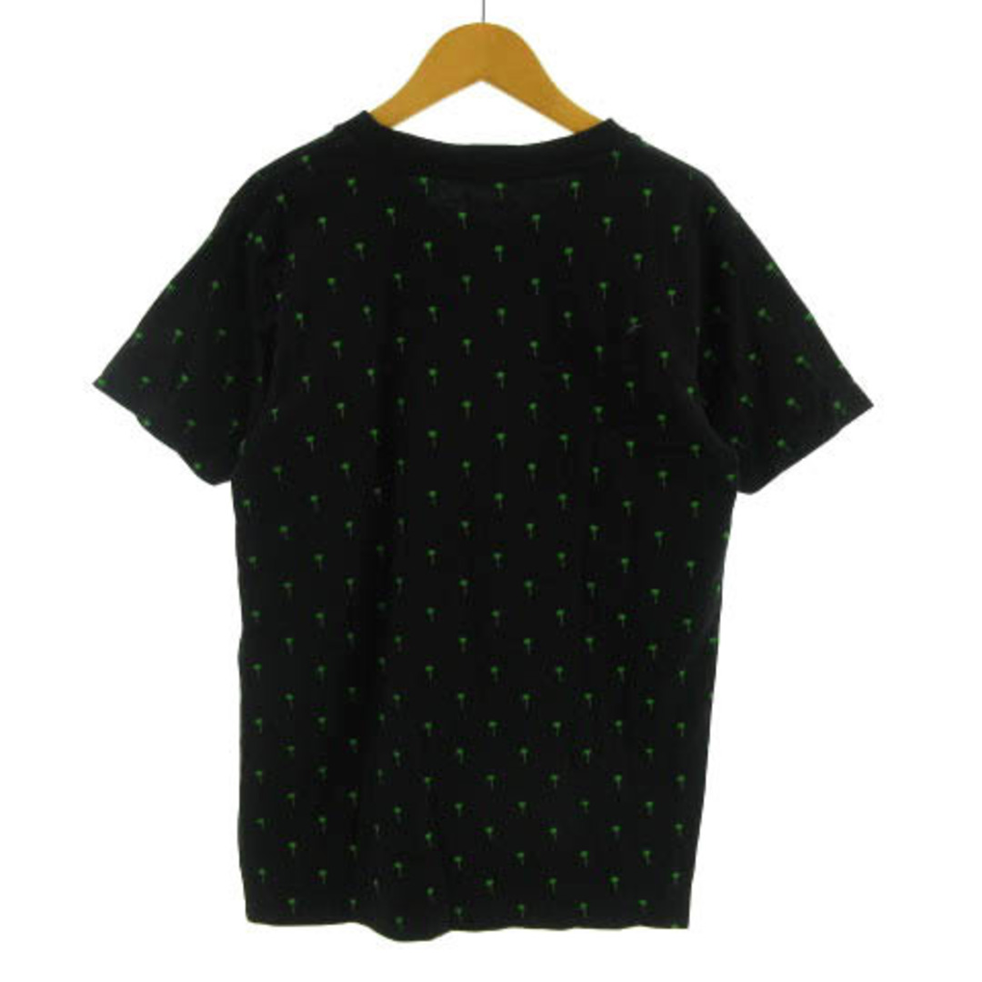 Hurley(ハーレー)のハーレー Hurley Ｔシャツ 丸首 半袖 ロゴプリント ヤシの木 黒 緑 S レディースのトップス(Tシャツ(半袖/袖なし))の商品写真