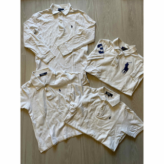 ポロラルフローレン(POLO RALPH LAUREN)のラルフローレン　キッズ　白ポロシャツ　4点セット(Tシャツ/カットソー)
