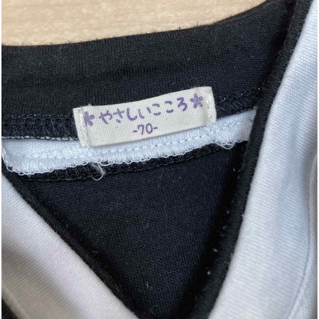 しまむら(シマムラ)の袴風ロンパース　70サイズ キッズ/ベビー/マタニティのベビー服(~85cm)(ロンパース)の商品写真