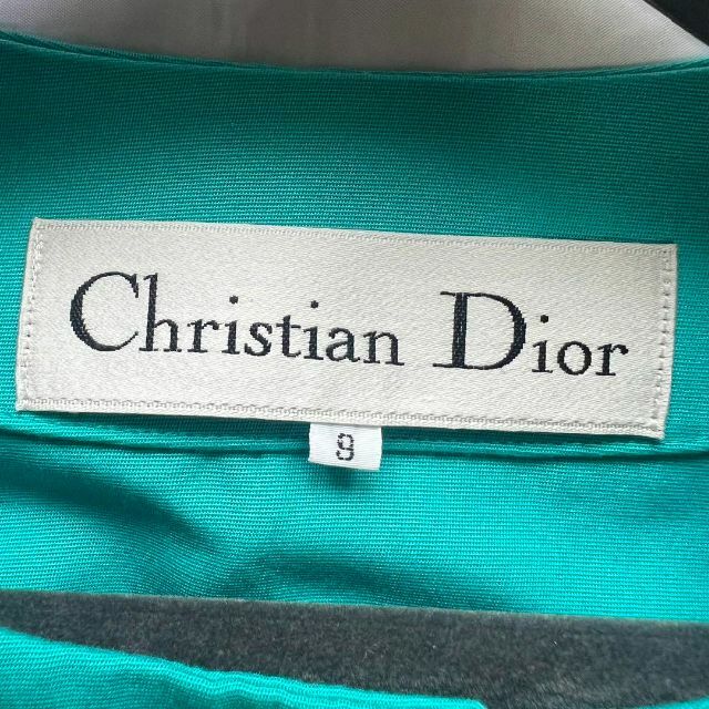 【良品】Christian Dior ハーフスリーブジャケット ライトブルー 9エヌズセレクト