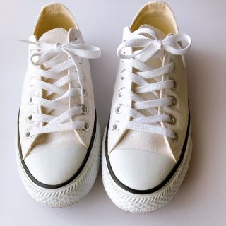 コンバース(CONVERSE)の 【中古 】CONVERSE コンバース スニーカー 24.5cm 白系(スニーカー)