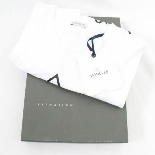 モンクレール(MONCLER)のMONCLER モンクレー Tシャツ　XL　白　箱付き(Tシャツ/カットソー(半袖/袖なし))