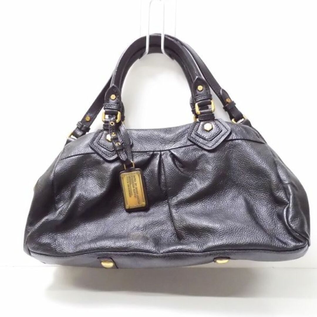 MARC BY MARC JACOBS(マークバイマークジェイコブス)のMARC BY MARC JACOBS マークバイマークジェイコブス ハンドバッグ 1点 ブラック レザー 型押し ゴールド金具 2way ショルダー 鞄 レディース AU1627C  レディースのバッグ(ハンドバッグ)の商品写真