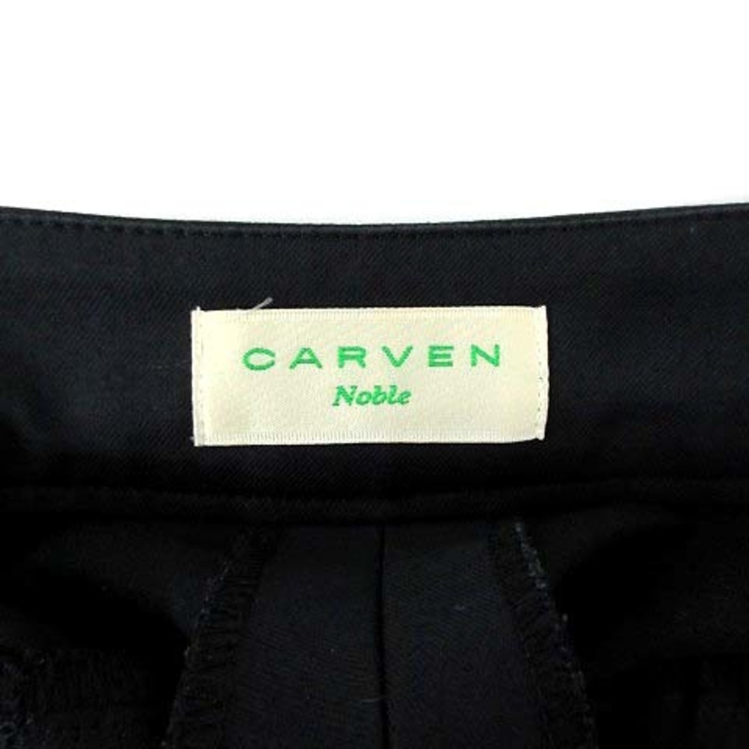 CARVEN(カルヴェン)のカルヴェン コットン ツイル パンツ ワンポイント ロゴ刺繍 ブラック 黒 44 レディースのパンツ(その他)の商品写真