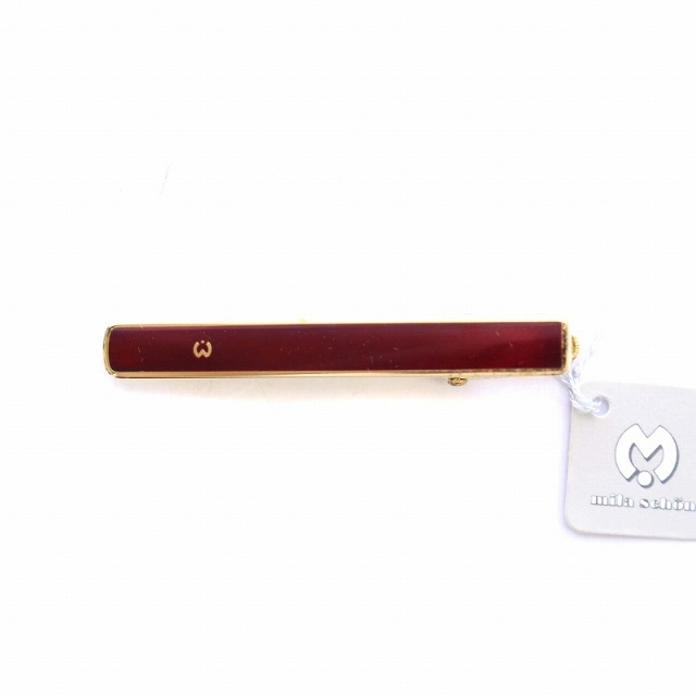 mila schon ネクタイピン カフスボタン 2点セット ゴールド色 赤