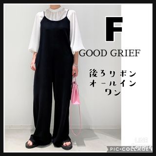 GOOD GRIEF/グッドグリーフ　オールインワン　ブラック　後ろリボン　夏(オールインワン)