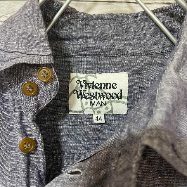 Vivienne Westwood MAN 七分袖変形シャツ リネン オーブ