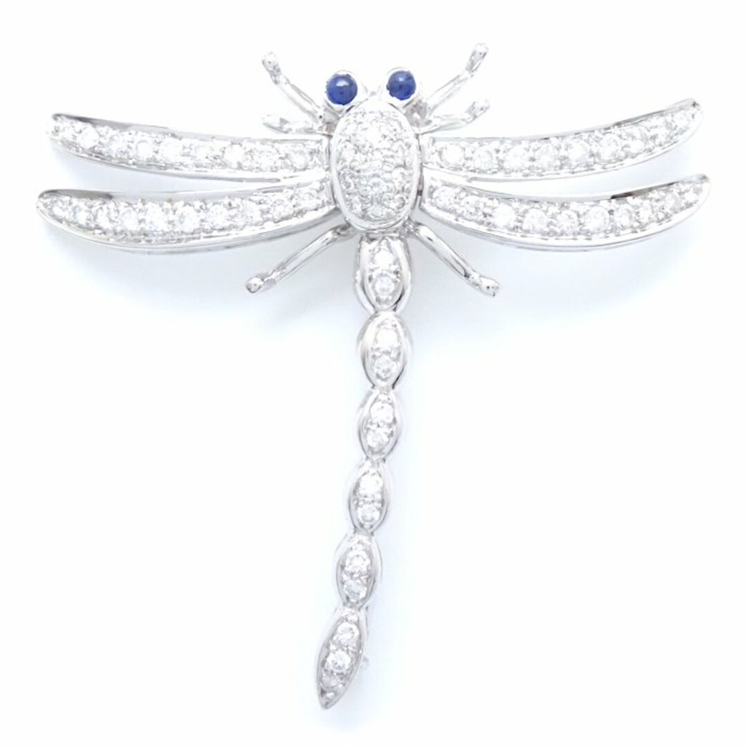 トンボモチーフ ブローチ 兼 ペンダントトップ ダイヤモンド1.00ct