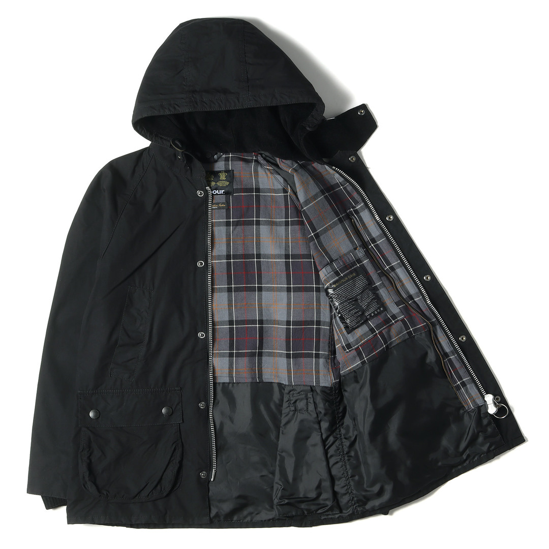 BARBOUR バブアー ジャケット サイズ:36 フード付き オイルドコットン スリム ビデイルジャケット SL BEDALE HOODED ブラック アウター ブルゾン コート 【メンズ】