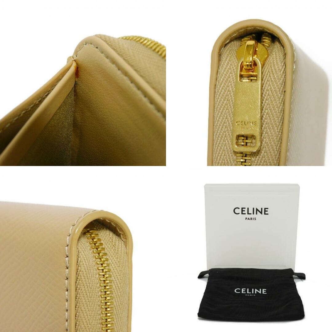 美品☆CELINE セリーヌ コンパクト財布 ミニウォレット ラウンドファスナー