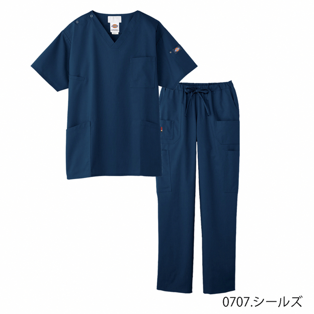 Dickies(ディッキーズ)の医療用スクラブ　ワコール　folk dickies 上下セット  その他のその他(その他)の商品写真