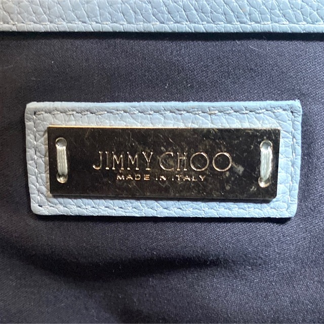 JIMMY CHOO(ジミーチュウ)の【極美品】JIMMY CHOO SOFIA/S アイスブルー レザートートバッグ レディースのバッグ(トートバッグ)の商品写真