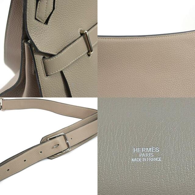 エルメス HERMES 斜め掛けショルダーバッグ ジプシエール トリヨンクレマンス トゥルティエールグレー シルバー ユニセックス 送料無料 e55751a 8