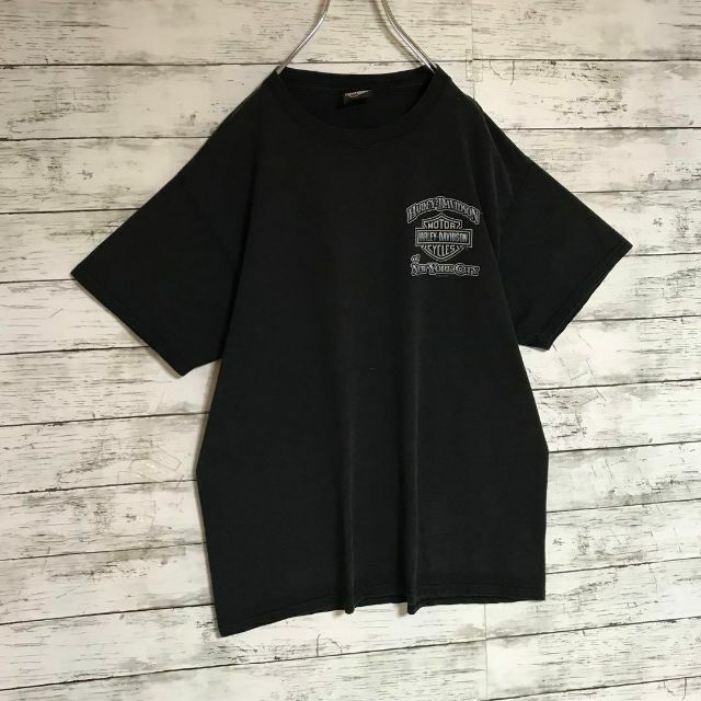 Harley Davidson(ハーレーダビッドソン)の【人気ブラック】ハーレーダビッドソン　ニューヨークシティTシャツ　F497 メンズのトップス(Tシャツ/カットソー(半袖/袖なし))の商品写真