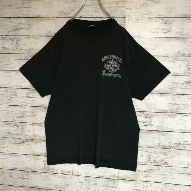 Harley Davidson(ハーレーダビッドソン)の【人気ブラック】ハーレーダビッドソン　ニューヨークシティTシャツ　F497 メンズのトップス(Tシャツ/カットソー(半袖/袖なし))の商品写真