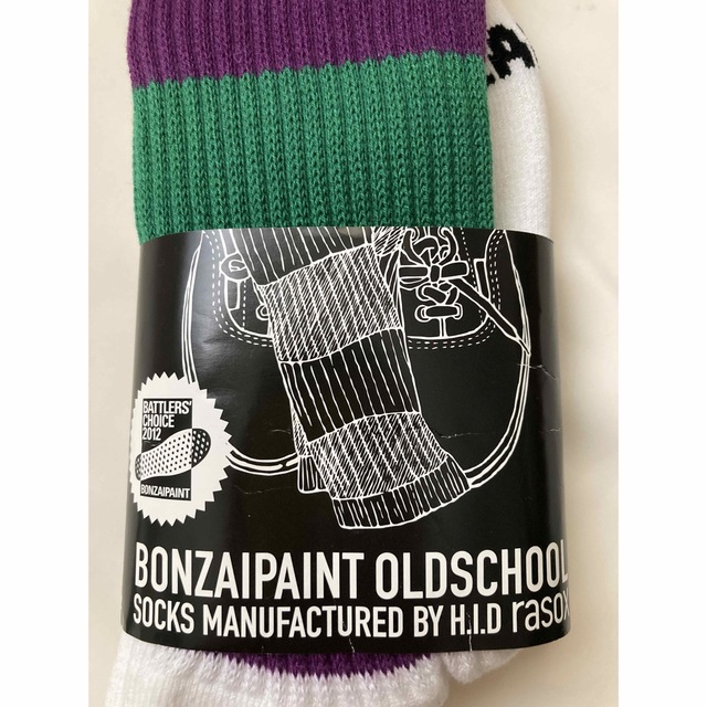 rasox(ラソックス)の【新品】Bonzaipaint ×rasoxラインソックス メンズのレッグウェア(ソックス)の商品写真