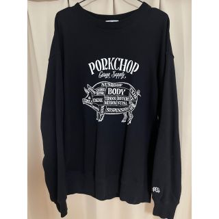 超目玉枠】 刺繍 ポークチョップ スウェット/PORKCHOP スウェット PORK