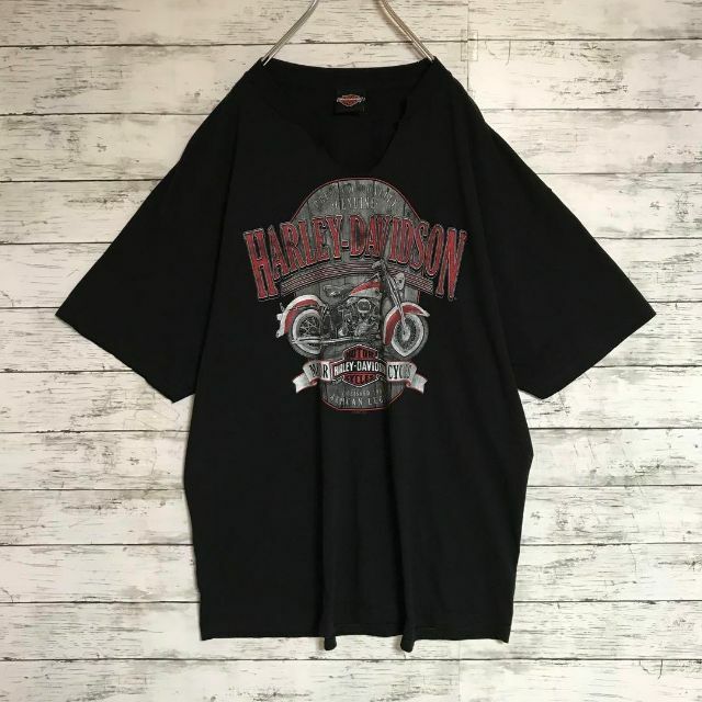 Harley Davidson(ハーレーダビッドソン)の【人気ブラック】ハーレーダビッドソン　背面デカロゴTシャツ　ゆるだぼ　F492 メンズのトップス(Tシャツ/カットソー(半袖/袖なし))の商品写真