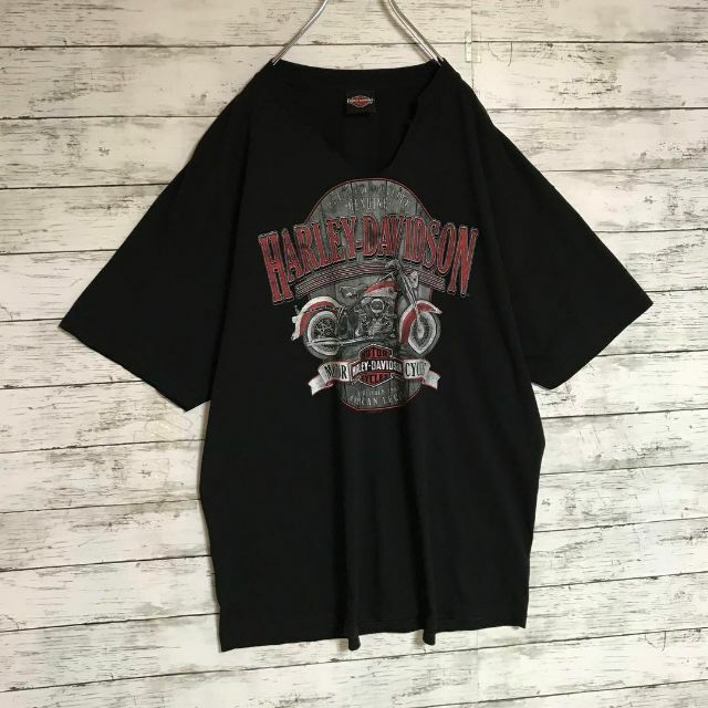 Harley Davidson(ハーレーダビッドソン)の【人気ブラック】ハーレーダビッドソン　背面デカロゴTシャツ　ゆるだぼ　F492 メンズのトップス(Tシャツ/カットソー(半袖/袖なし))の商品写真