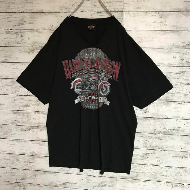 Harley Davidson(ハーレーダビッドソン)の【人気ブラック】ハーレーダビッドソン　背面デカロゴTシャツ　ゆるだぼ　F492 メンズのトップス(Tシャツ/カットソー(半袖/袖なし))の商品写真