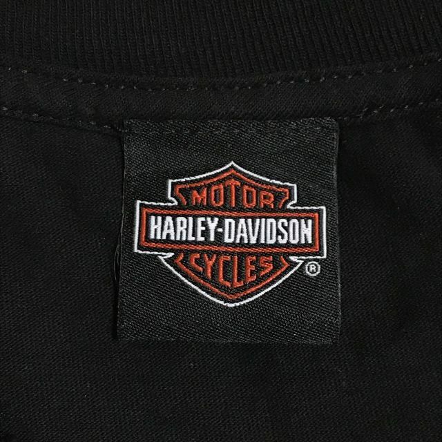 Harley Davidson(ハーレーダビッドソン)の【人気ブラック】ハーレーダビッドソン　背面デカロゴTシャツ　ゆるだぼ　F492 メンズのトップス(Tシャツ/カットソー(半袖/袖なし))の商品写真