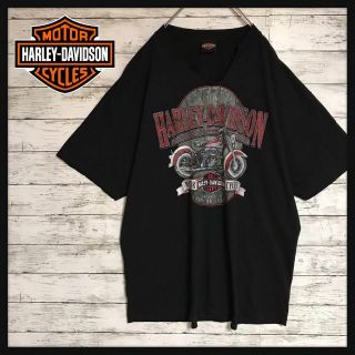 ハーレーダビッドソン(Harley Davidson)の【人気ブラック】ハーレーダビッドソン　背面デカロゴTシャツ　ゆるだぼ　F492(Tシャツ/カットソー(半袖/袖なし))