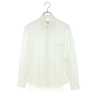 コムデギャルソン(COMME des GARCONS)のコムデギャルソンコムデギャルソン  22SS  RI-B001 AD2021フリンジデザイン長袖シャツ  レディース XS(シャツ/ブラウス(長袖/七分))