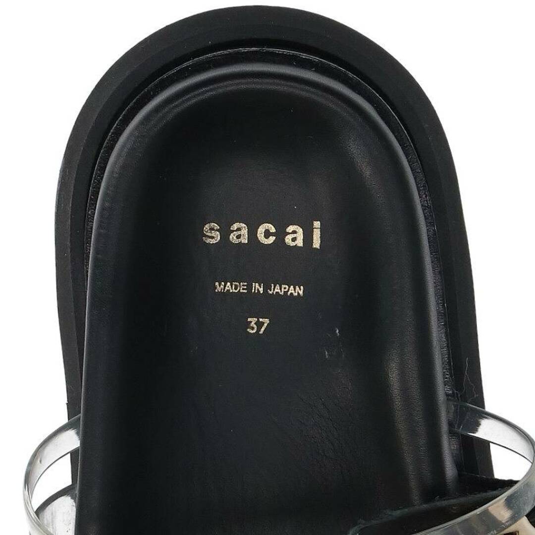 sacai(サカイ)のサカイ  22-06151 PVCストラップ厚底サンダル  レディース 37 レディースの靴/シューズ(サンダル)の商品写真