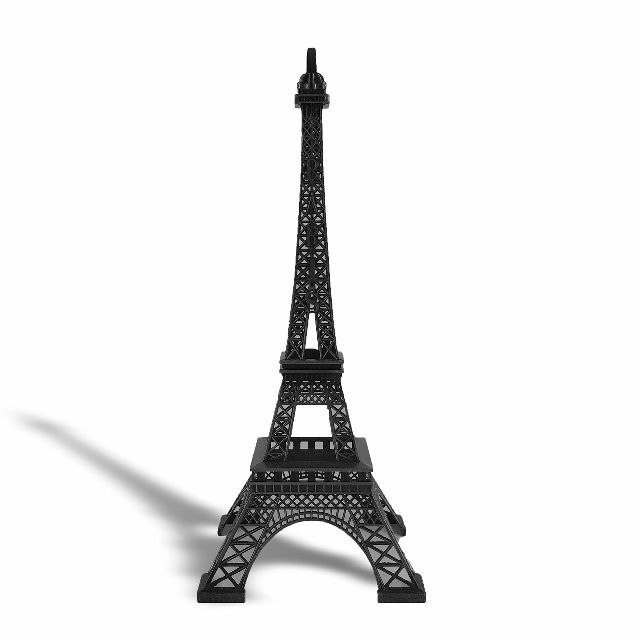【色: ブラック】Allgala 38cm Eiffel Tower Statu