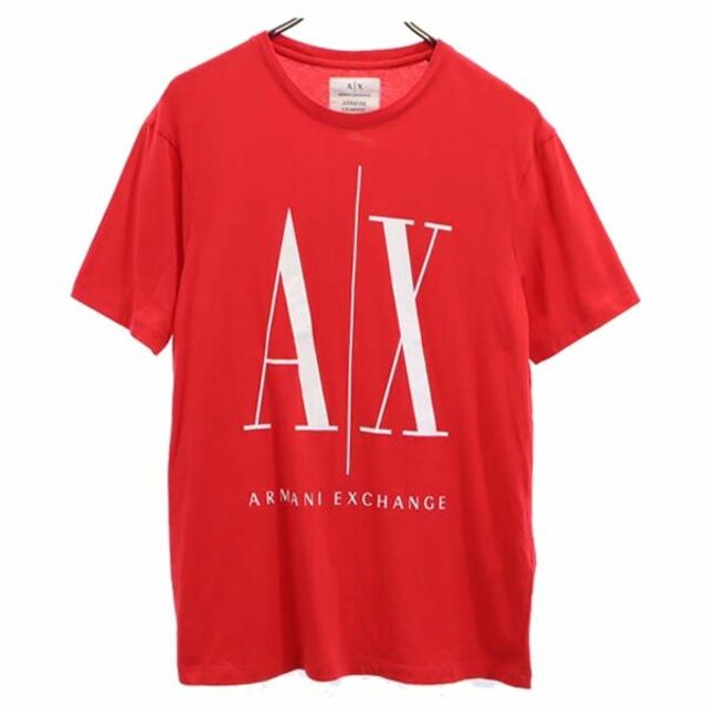 ARMANI EXCHANGE(アルマーニエクスチェンジ)のアルマーニエクスチェンジ ロゴプリント 半袖 Tシャツ S レッド系 ARMANI EXCHANGE メンズ 【中古】  【230608】 メール便可 メンズのトップス(Tシャツ/カットソー(半袖/袖なし))の商品写真