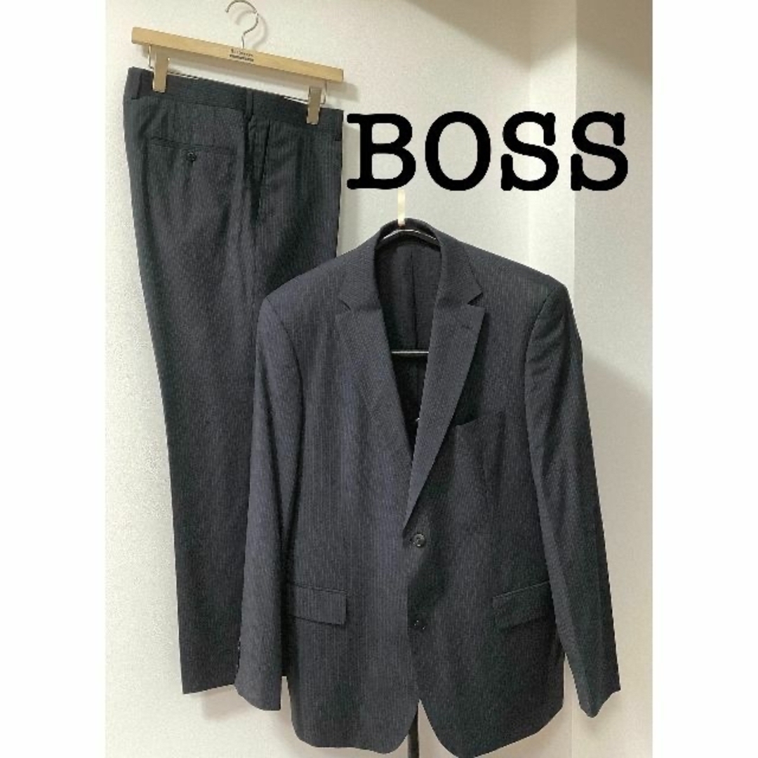 79mパンツサイズウエスト[美品] ”HUGO BOSS” メンズセットアップスーツ