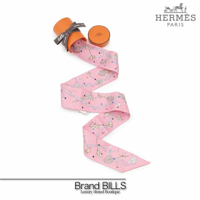 Hermes - 新品 エルメス ツイリー リボンスカーフ レクレアポア 鍵柄