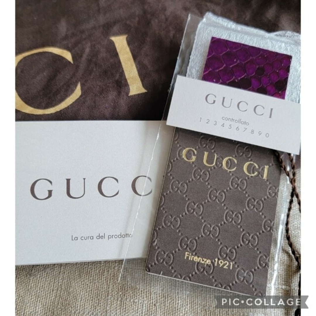 Gucci - GUCCI 超レア 未使用 ヌーボー バンブータッセル パイソン