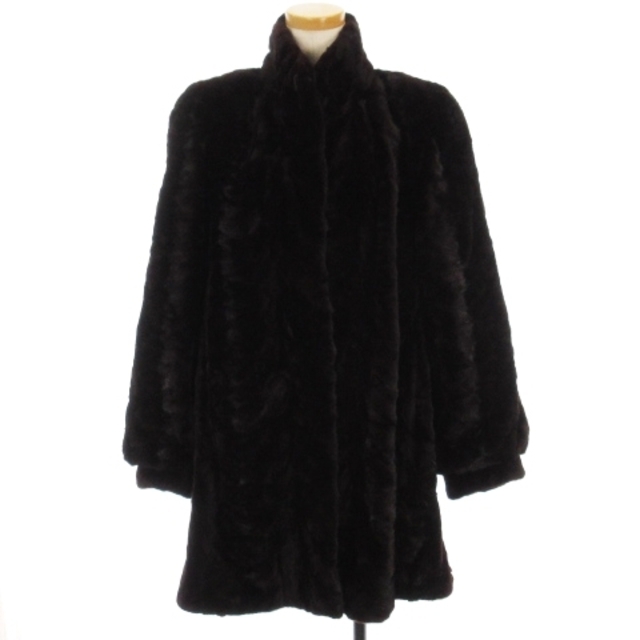 ロイヤル Royal シェアードミンク コート 毛皮 ファー ブラウン系