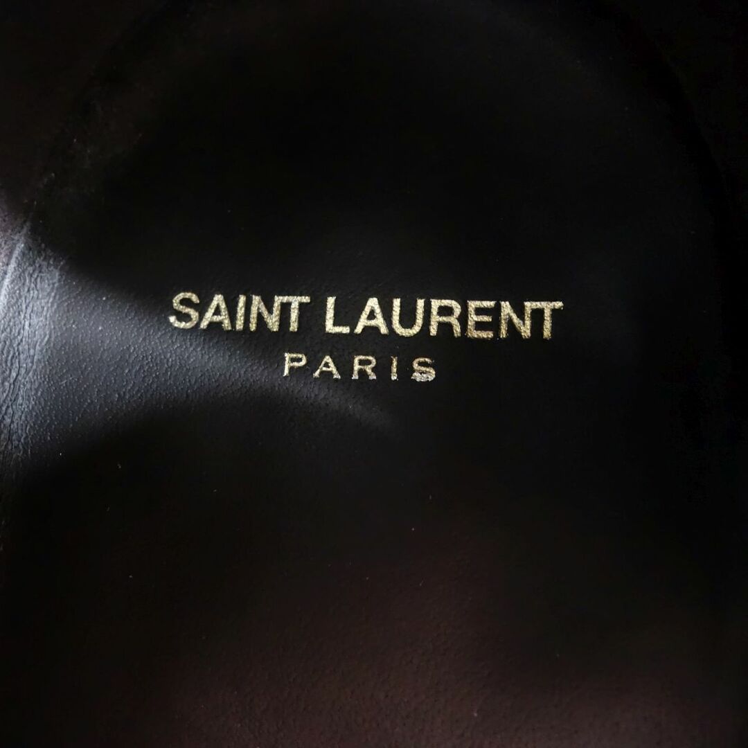 Saint Laurent(サンローラン)の美品 サンローラン パリ SAINT LAURENT PARIS ブーツ ショートブーツ WYATT HARNESS BOOTS ワイアットハーネスブーツ スウェードレザー シューズ メンズ 40(25cm相当) ブラウン メンズの靴/シューズ(ブーツ)の商品写真