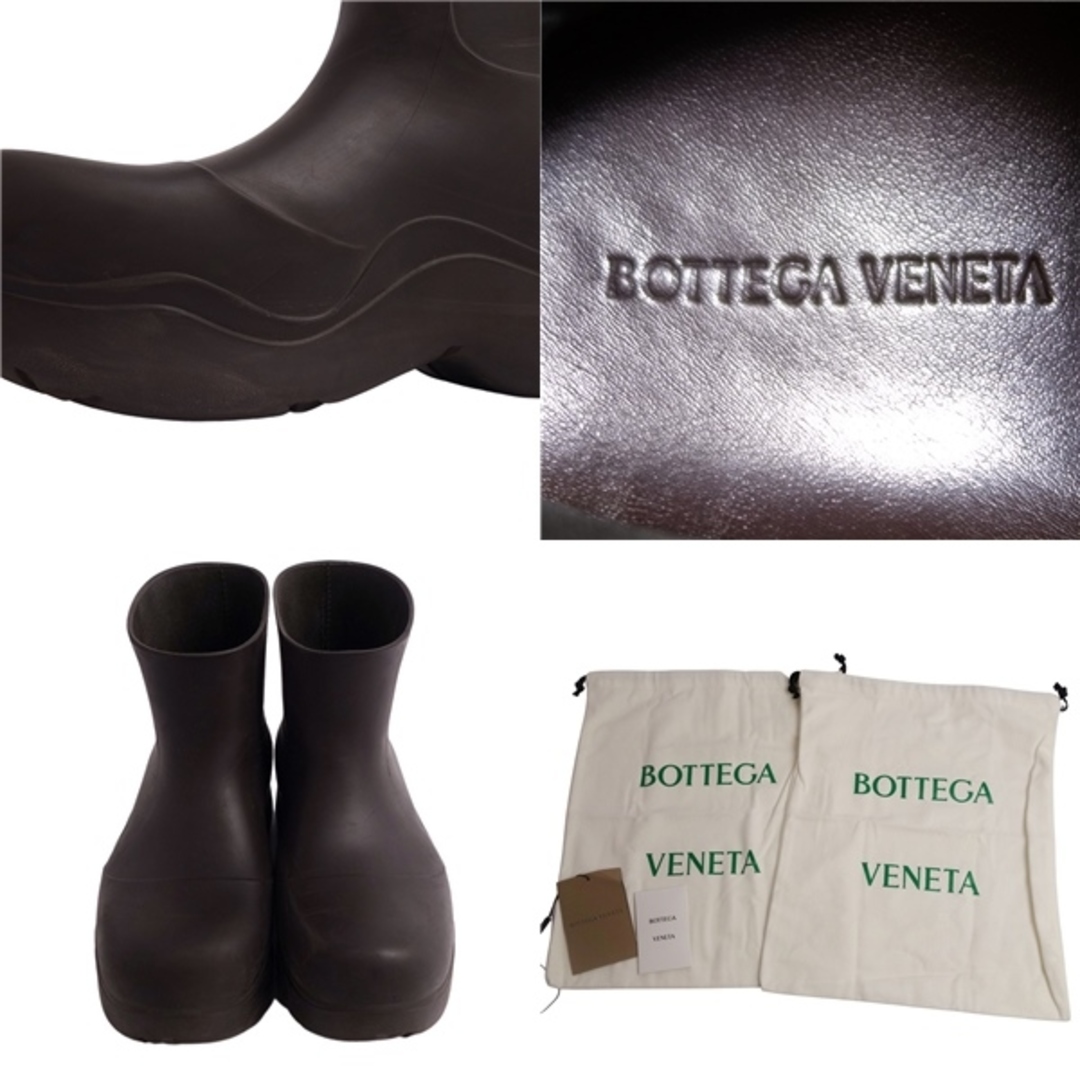 Bottega Veneta(ボッテガヴェネタ)のボッテガヴェネタ BOTTEGA VENETA パドルブーツ ショートブーツ レインブーツ ラバー シューズ レディース 37(24cm相当) ブラック レディースの靴/シューズ(ブーツ)の商品写真