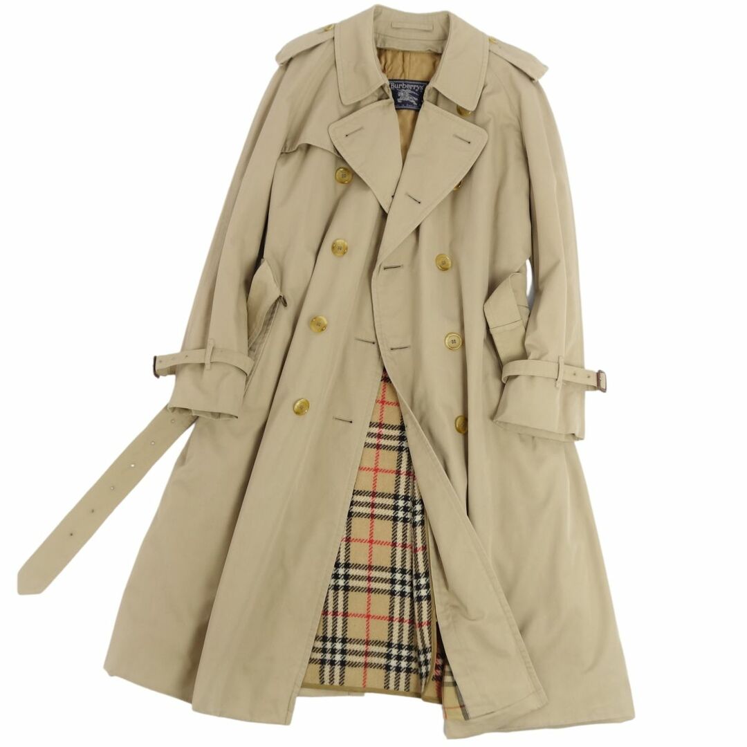 BURBERRY(バーバリー)のVintage バーバリー Burberrys コート トレンチコート 裏チェック ライナー付き 英国製 アウター メンズ 50(L相当) ベージュ メンズのジャケット/アウター(トレンチコート)の商品写真