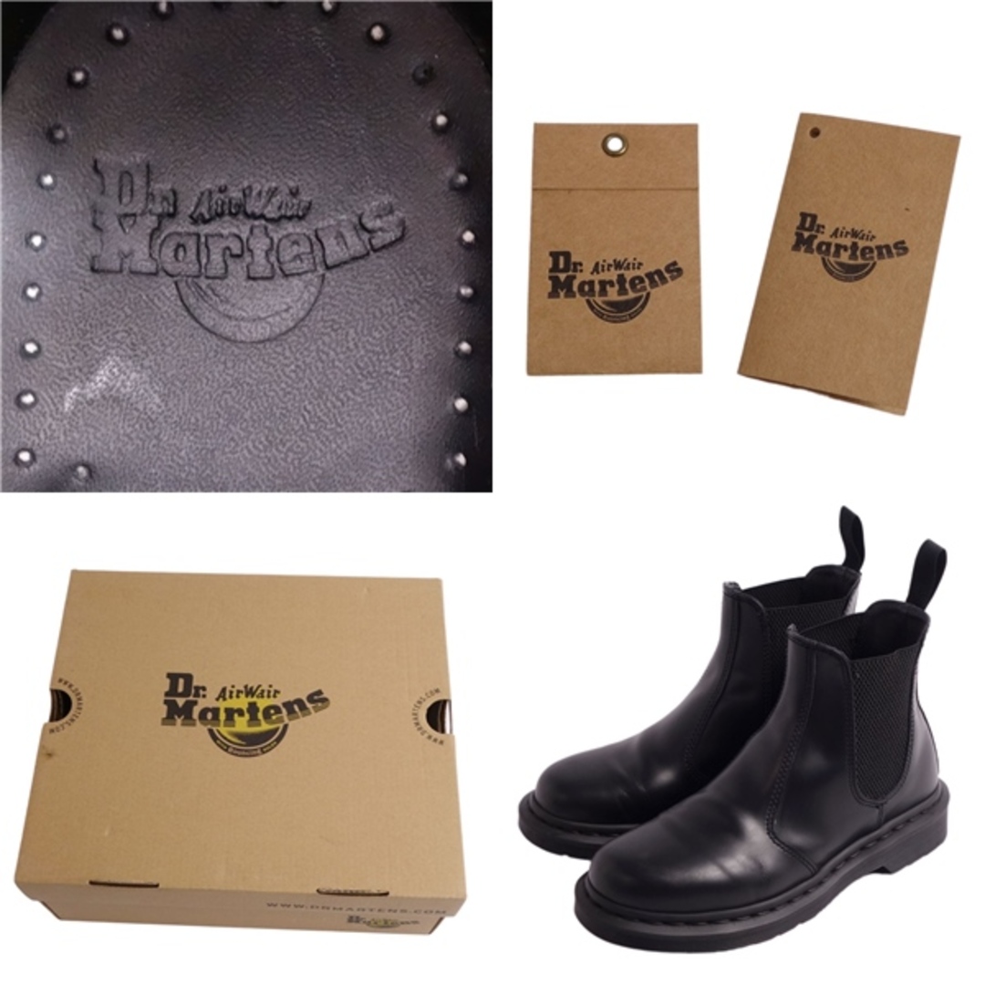 美品 ドクターマーチン Dr.Martens ブーツ チェルシーブーツ サイドゴアブーツ MONO 2976 スムースレザー シューズ メンズ UK5 US6 EU38(24cm相当) ブラック 8