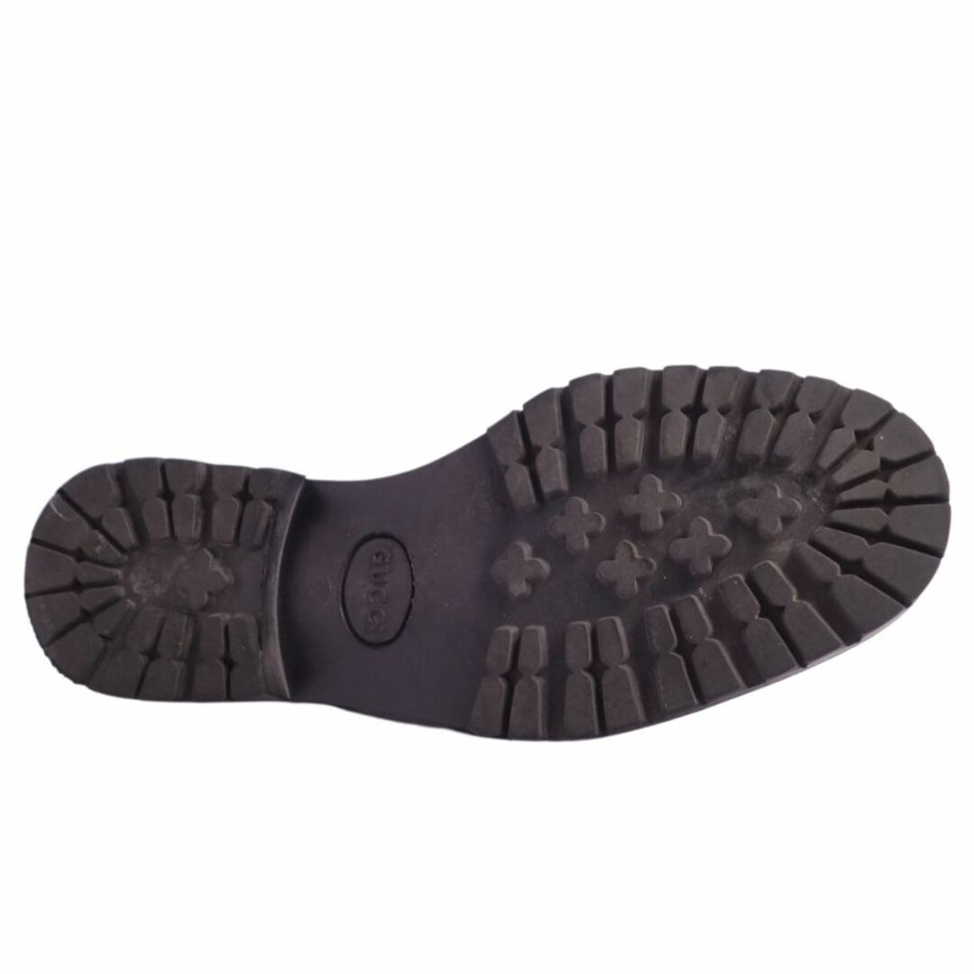 Gucci(グッチ)の美品 グッチ GUCCI ローファー モカシン ホースビット カーフレザー シューズ 靴 メンズ 40.5E(25.5cm相当) ブラック メンズの靴/シューズ(ドレス/ビジネス)の商品写真