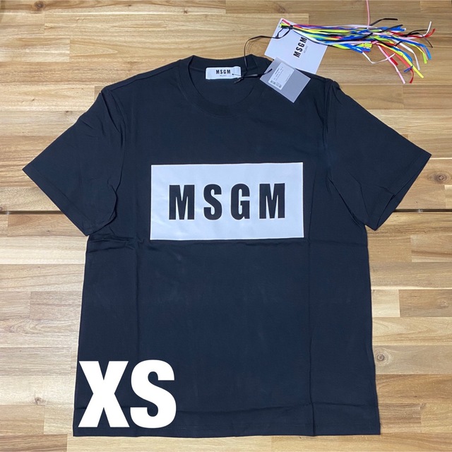 新品　MSGM レディース　M ボックスロゴTシャツ　ホワイト　白　プレゼント