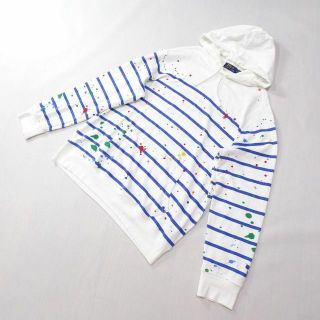 ポロラルフローレン(POLO RALPH LAUREN)のポロラルフローレン ボーダー パーカー ペインター パーカー ホワイト(パーカー)