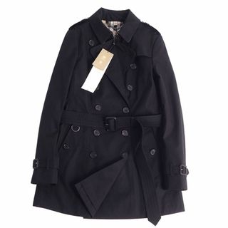 バーバリー(BURBERRY)の未使用 バーバリー BURBERRY コート 英国製 THE CHELSEA チェルシー トレンチコート 裏チェック コットン100％ アウター レディース ITA44 UK12 USA10(XL相当) ブラック(トレンチコート)