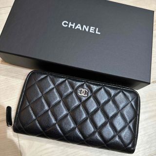 シャネル(CHANEL)のCHANEL 新型　タイムレスクラシック　ラウンド　ラムスキン長財布(財布)