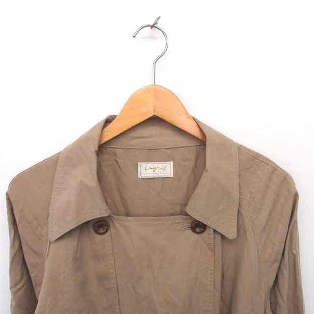 Ungrid(アングリッド)のアングリッド スプリング トレンチ コート アウター S ベージュ 茶 レディースのジャケット/アウター(スプリングコート)の商品写真